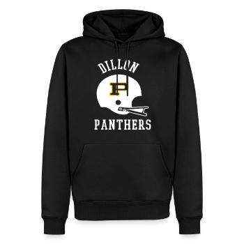 dillon panthers - Männer Premium Bio Hoodie - Schwarz - Vorne - Nico (187cm)