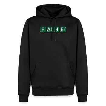 Father Chemistry Chemie Nerd Geek Periodic table - Männer Premium Bio Hoodie - Schwarz - Vorne - Nico (187cm)