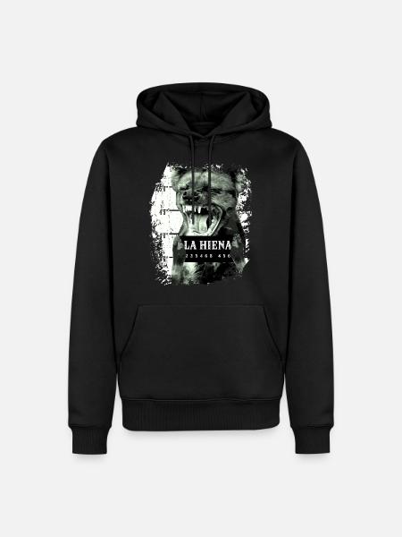 hyena - Men’s Premium Organic Hoodie - black