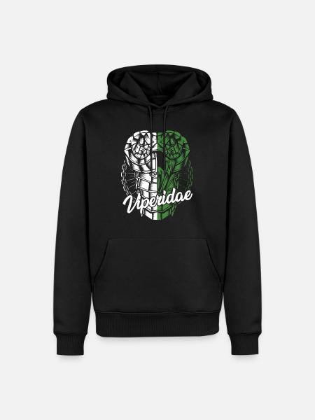 Schlange - Männer Premium Bio Hoodie - Schwarz