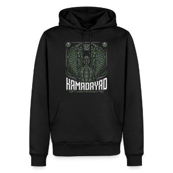 cobra - Sweat à capuche Premium bio Homme - noir - Devant - Nico (187cm)