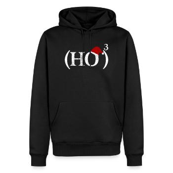 Noël maths drôle - Sweat à capuche Premium bio Homme - noir - Devant - Nico (187cm)