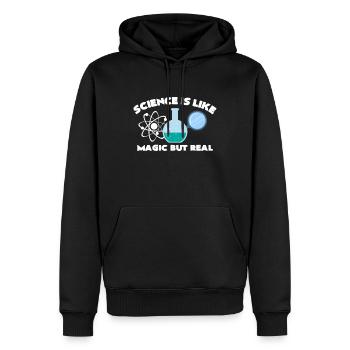 chemistry - Men’s Premium Organic Hoodie - black - Front - Nico (187cm)