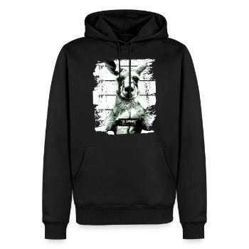 Gefängnis Känguru Beuteltier lustig - Männer Premium Bio Hoodie - Schwarz - Vorne - Nico (187cm)