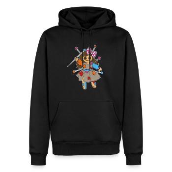 Voodoo Doll Dolly Summon Spell Curse - Men’s Premium Organic Hoodie - black - Front - Nico (187cm)