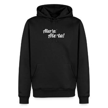 Aletra Aletra - Antifacshist - Antifa - Männer Premium Bio Hoodie - Schwarz - Vorne - Nico (187cm)