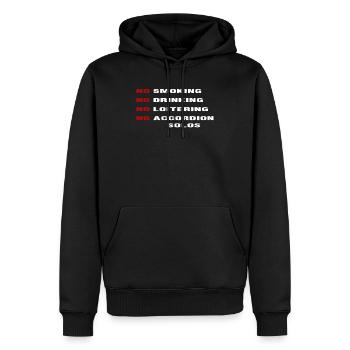 Keine Akkordeon Solos - lustiges Design - Männer Premium Bio Hoodie - Schwarz - Vorne - Nico (187cm)