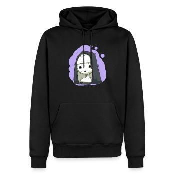 Horror Nonne - Männer Premium Bio Hoodie - Schwarz - Vorne - Nico (187cm)