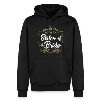 Schwester der Braut - Männer Premium Bio Hoodie - Schwarz - Vorne - Nico (187cm)