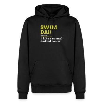 Swim Dad - Männer Premium Bio Hoodie - Schwarz - Vorne - Nico (187cm)