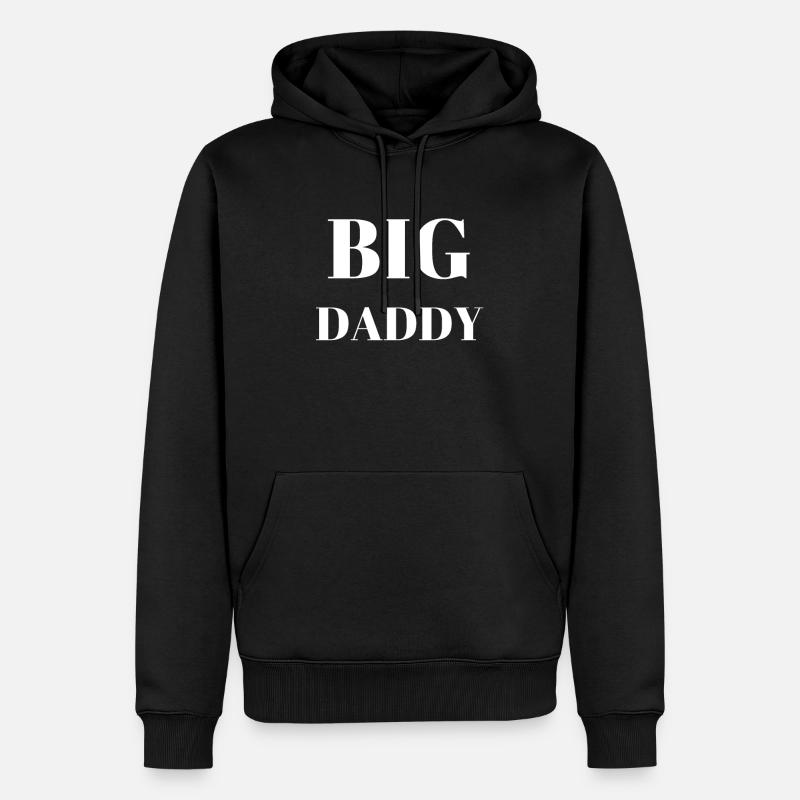 Big Daddy - Männer Premium Bio Hoodie - Schwarz