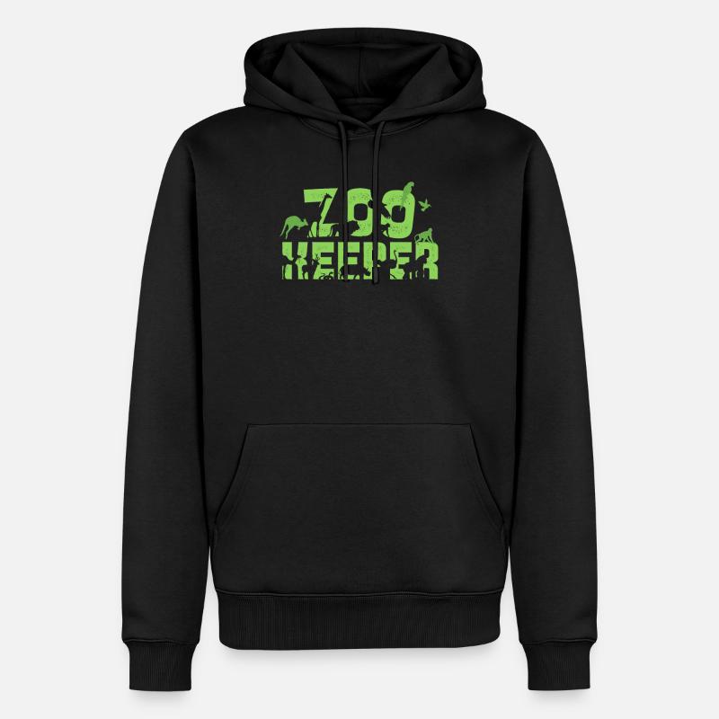 Zoo Keeper - Männer Premium Bio Hoodie - Schwarz