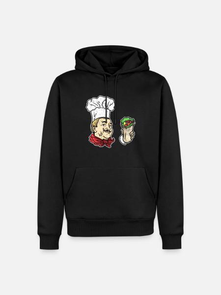 Doner kebab cook gift - Men’s Premium Organic Hoodie - black