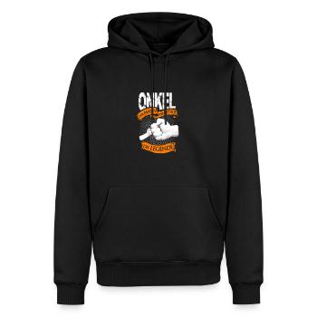 Geschenk Bester Onkel Baby Ladebalken Nachwuchs - Männer Premium Bio Hoodie - Schwarz - Vorne - Nico (187cm)