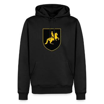 Goldener Reiter Dresden - Édition limitée - Sweat à capuche Premium bio Homme - noir - Devant - Nico (187cm)