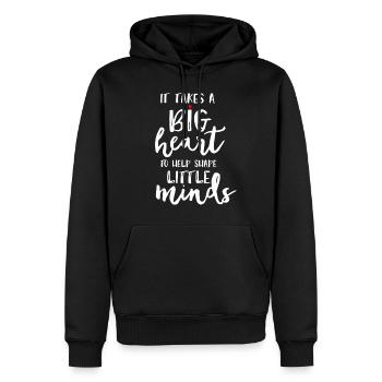 Lehrer Geschenk Bildung Schule Sprüche Lehramt - Männer Premium Bio Hoodie - Schwarz - Vorne - Nico (187cm)