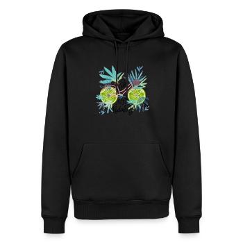 Just Keep Pedaling Bike - Édition limitée - Sweat à capuche Premium bio Homme - noir - Devant - Nico (187cm)