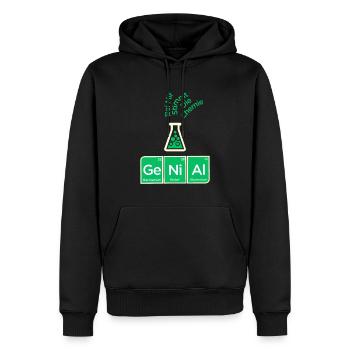 Genial Chemie breaking reaktion spruch abi lustig - Männer Premium Bio Hoodie - Schwarz - Vorne - Nico (187cm)