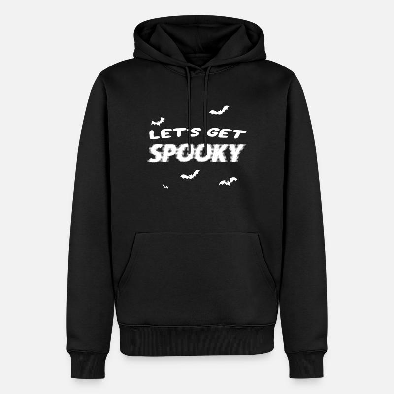 Halloween Spooky - Männer Premium Bio Hoodie - Schwarz