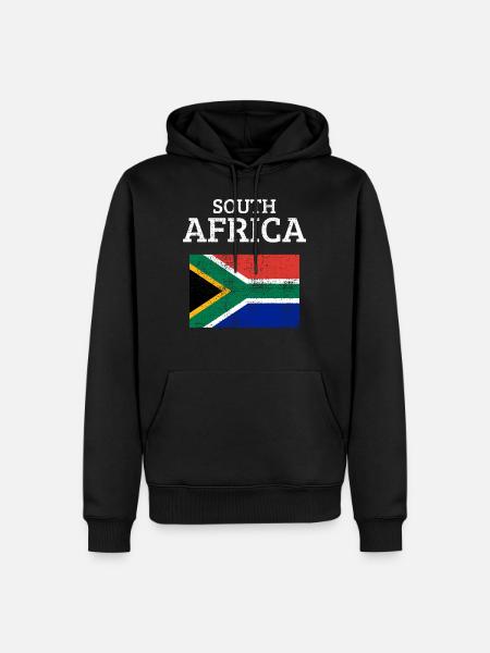 Sued Afrika - Männer Premium Bio Hoodie - Schwarz