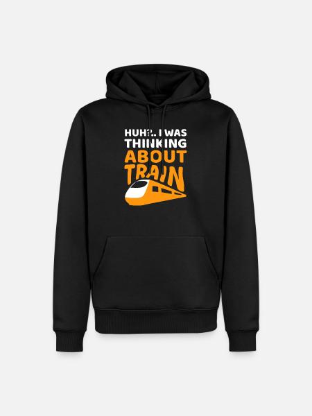 Train train fan - Men’s Premium Organic Hoodie - black