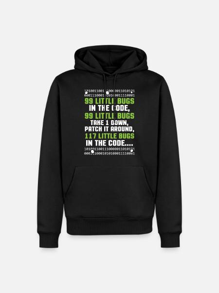 Nerdy Menschen Niedlich Geschenk - Männer Premium Bio Hoodie - Schwarz