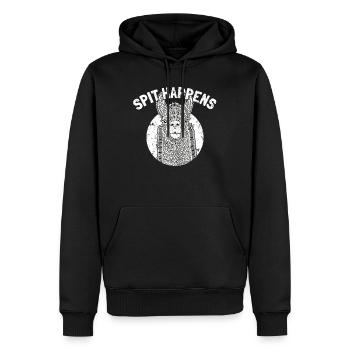Cooler Lama Spruch Alpaca Witz Lustiges Zoo Tier - Männer Premium Bio Hoodie - Schwarz - Vorne - Nico (187cm)