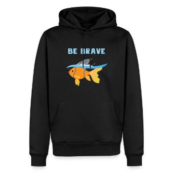 Goldfish Shark Tshirt Fish Lover Fishkeeper Gifts - Männer Premium Bio Hoodie - Schwarz - Vorne - Nico (187cm)