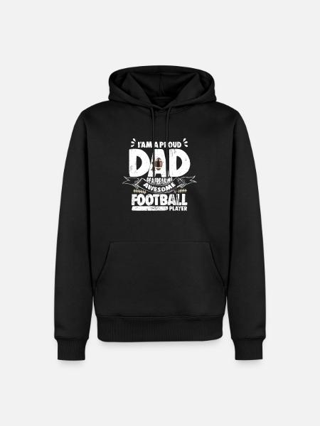 Football américain - Sweat à capuche Premium bio Homme - noir