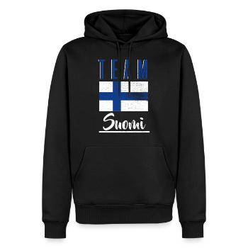 Équipe de la Finlande T-Shirt Cadeau Home Sport - Sweat à capuche Premium bio Homme - noir - Devant - Nico (187cm)