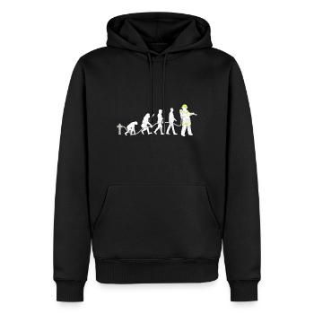 feuerwehr feuerwehrmann geschenk freiwillig - Männer Premium Bio Hoodie - Schwarz - Vorne - Nico (187cm)