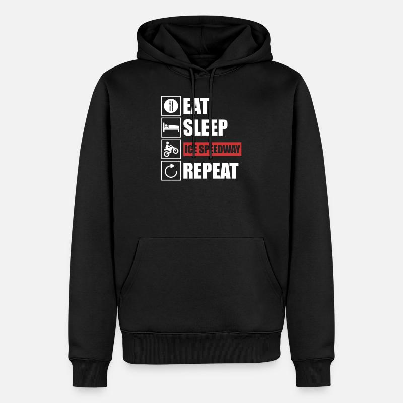 Eisspeedway - Sweat à capuche Premium bio Homme - noir