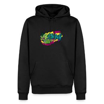 Halloween zombie gift - Men’s Premium Organic Hoodie - black - Front - Nico (187cm)