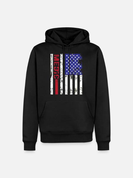 Medic Us Flag - Men’s Premium Organic Hoodie - black