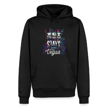 las vegas tshirt Geschenk - Männer Premium Bio Hoodie - Schwarz - Vorne - Nico (187cm)