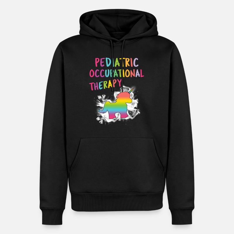 Ergothérapie pédiatrique OT - Sweat à capuche Premium bio Homme - noir