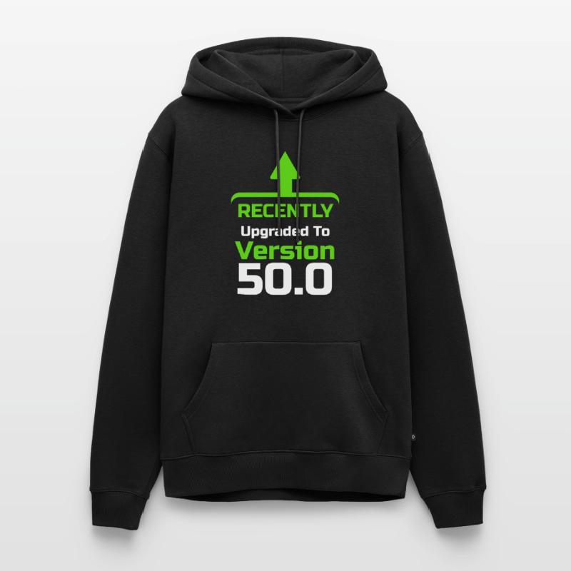 Mise à niveau récente vers la version 50.0, programmeur d'ordinateur, ordinateur Nerd, ordinateur Geek Sweat à capuche Premium bio Homme