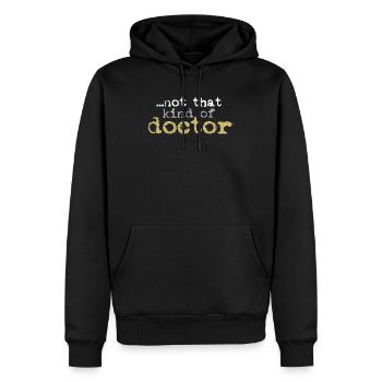 Pas ce genre de docteur - Sweat à capuche Premium bio Homme - noir - Devant - Nico (187cm)