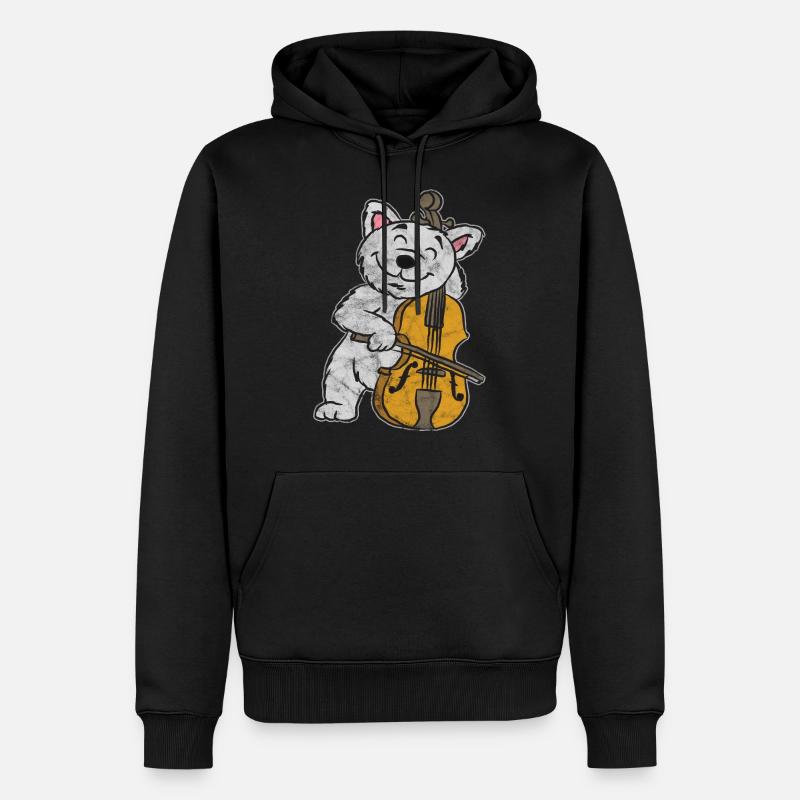 Cello - Männer Premium Bio Hoodie - Schwarz
