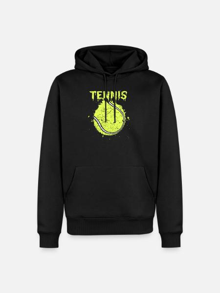 Tennisball - Männer Premium Bio Hoodie - Schwarz