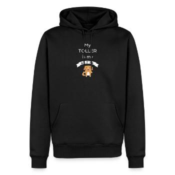 My Toller BFF Dog Best Friend Forever Cute Gift Idea - Men’s Premium Organic Hoodie - black - Front - Nico (187cm)