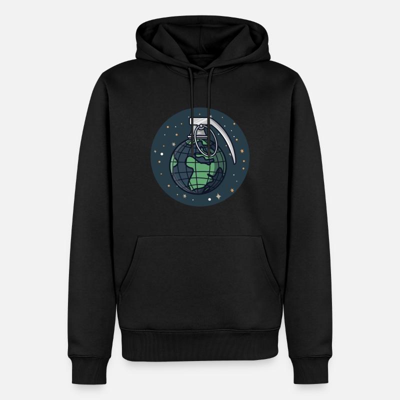 Globe Globe comme une grenade - Sweat à capuche Premium bio Homme - noir