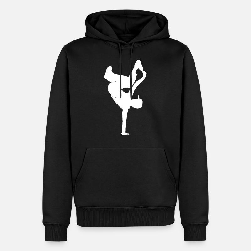 BREAKDANCE SHIRT - Sweat à capuche Premium bio Homme - noir