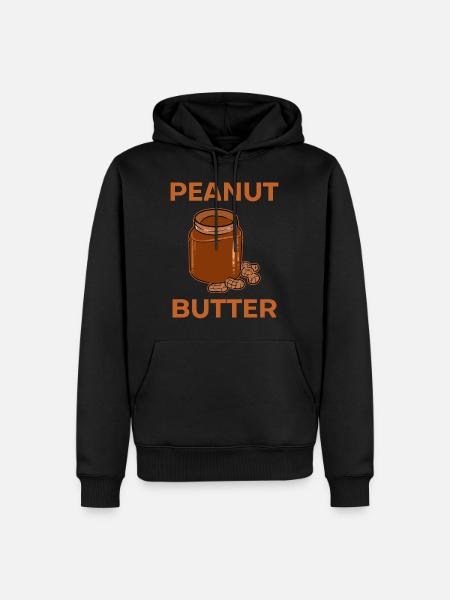 Peanut butter - Men’s Premium Organic Hoodie - black