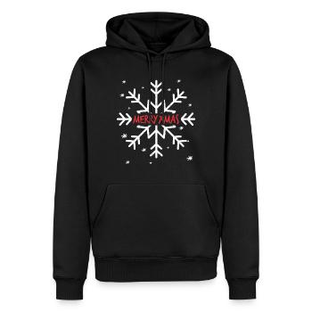 Weihnachten - Männer Premium Bio Hoodie - Schwarz - Vorne - Nico (187cm)