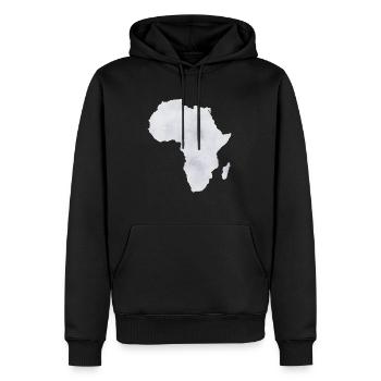 Afrika - Männer Premium Bio Hoodie - Schwarz - Vorne - Nico (187cm)