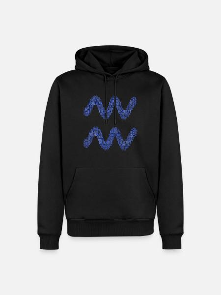 Wassermann Zeichen Eigenschaften - Männer Premium Bio Hoodie - Schwarz