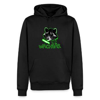 Raton laveur sur les drogues Raton laveur animal drôle - Sweat à capuche Premium bio Homme - noir - Devant - Nico (187cm)