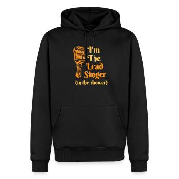 Je suis le chanteur principal dans la douche Chanteurs chanteurs - Sweat à capuche Premium bio Homme - noir - Devant - Nico (187cm)