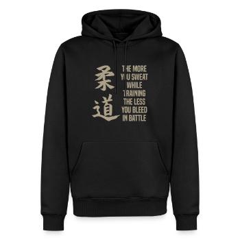 Judo Judoka Kampfsport Karate Geschenk - Männer Premium Bio Hoodie - Schwarz - Vorne - Nico (187cm)